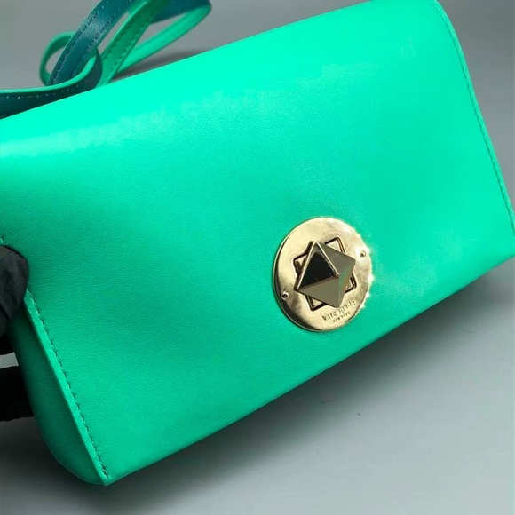 Kate Spade Teal Crossbody Bag with Gold Accent - Picture 2 of 15